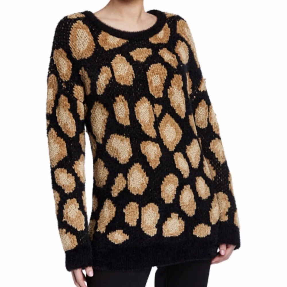 Michael Kors Black and Cream Polka Dot Sweater - Picture 8 of 8